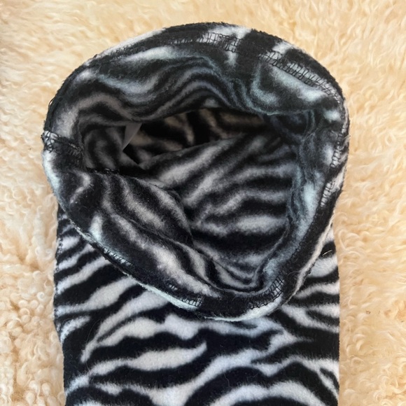 Hunter Original Tall MOUSTACHE Boot Socks Liner Zebra Black White Size US M/L - Picture 7 of 11